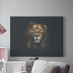 Tablou Canvas Sober lion