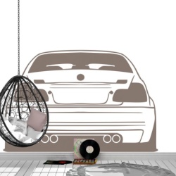 Auto BMW sticker vedere spate