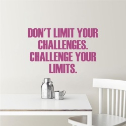 Don't limit your challenges