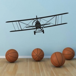 Flying Biplane Airplane Aircraft