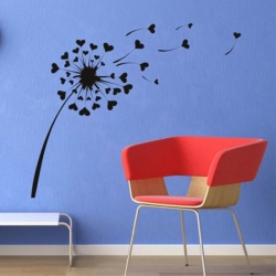 Sticker Papadie cu forma de inima