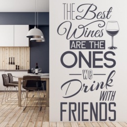 Sticker Wine With Friends