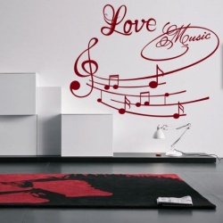 Sticker De Perete Love Music
