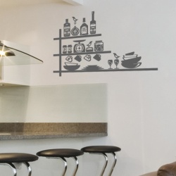 Sticker De Perete Raft Bucatarie