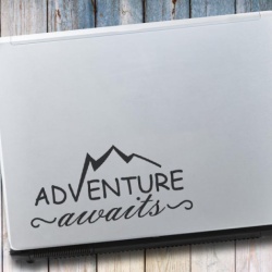 Sticker laptop - Aventure awaits