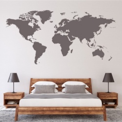 Sticker World Map Educational