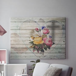 Tablou Canvas Flowers in my heart