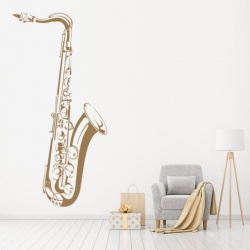 Sticker Saxophone Jazz Music