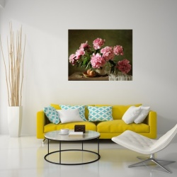 Tablou canvas - Vaza cu bujori