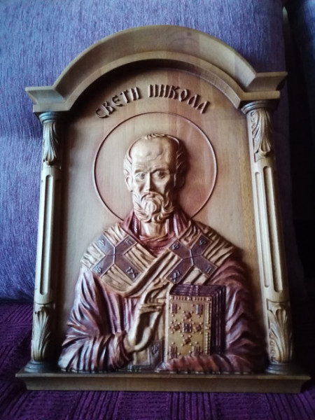 IKONA, nova - Sveti Nikola - 40x30 cm