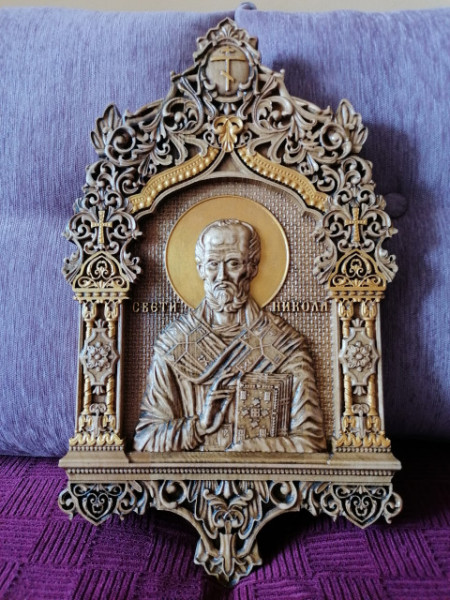 IKONA, nova - Sveti Nikola - 47x27 cm - FILIGRAN RAM