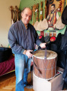 TAPAN - Model "Balkanika" + POKLON FUTROLA (i naravno čukan i šibe) / Traditional Professional TAPAN - double sided drum