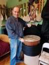 TAPAN - Model "Balkanika" + POKLON FUTROLA (i naravno čukan i šibe) / Traditional Professional TAPAN - double sided drum
