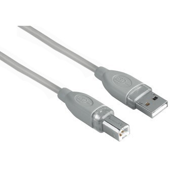 Hama USB 2.0 Cable 1.8m (shielded, grey)