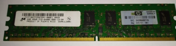 HP Micron 2GB DDR2 800MHz