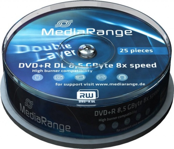 MediaRange Germany Double Layer DVD+R 8.5GB 8X