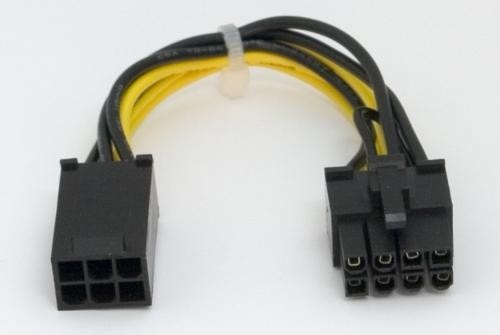 PCI-Express 8 Pin Power Adapter from Single 6 Pin