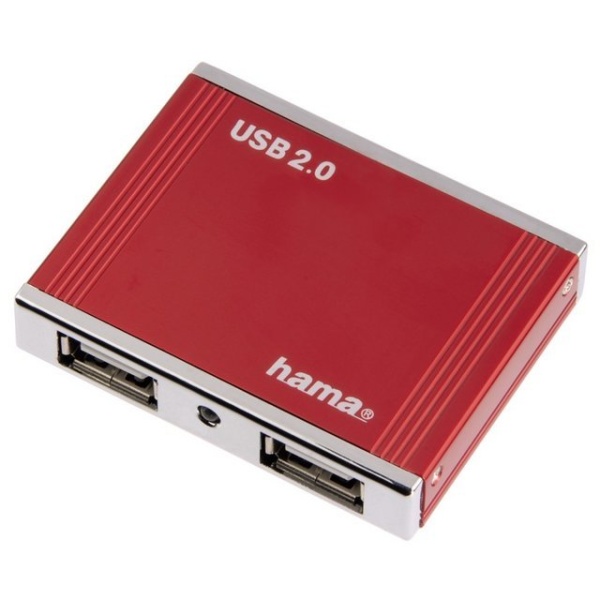 Hama ALU 4-port USB Hub (aluminijum, 4 x USB)