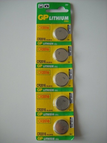 GP CR2016 3V Lithium Battery