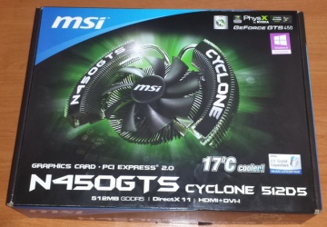 MSI GTS 450 Cyclone 512MB DDR5 128bit HDMI PCI-E