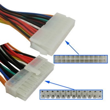 24 Pin Male to 24 Pin Female High Quality ATX Extension Cable (25cm)