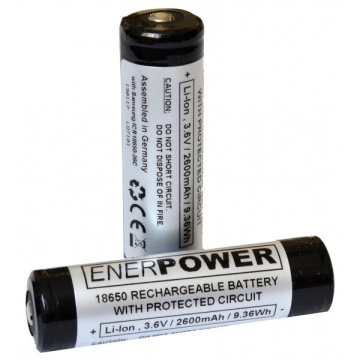 Enerpower 2600mAh 18650 Li-Ion PCB Protected