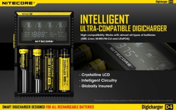 Nitecore Digicharger D4 (Inteligentni digitalni punjač za sve tipove baterija)