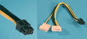PCI-Express 6 Pin Power Adapter from Twin Molex
