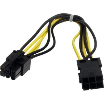 PCI-Express 8 Pin Power Adapter from Single 6 Pin