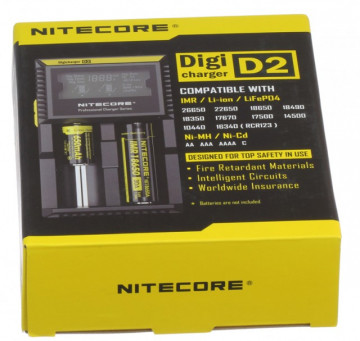 Nitecore Digicharger D2 (Inteligentni digitalni punjač za sve tipove baterija)