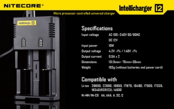 Nitecore Intellicharger i2 (Inteligentni punjač za sve tipove baterija)