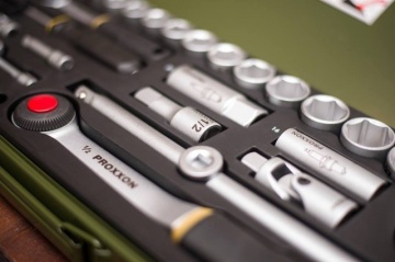 PROXXON INDUSTRIAL Germany - Profesionalni industrijski komplet 1/2" + 1/4" gedora iz 56 delova u metalnoj kutiji