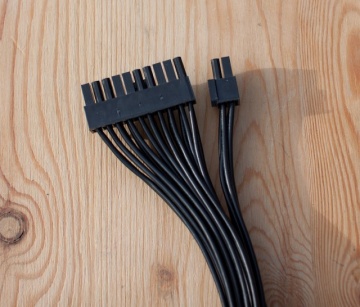 Dual PSU 24 Pin ATX Extension Splitter Cable (30cm)