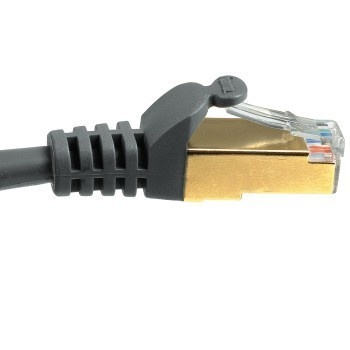 Hama CAT 5e Gigabit Network STP Cable 5m (gold-plated, shielded, grey)