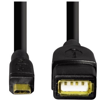 Hama USB 2.0 Micro 5-pin to USB Female OTG Data Host Cable (za mobilni telefon/tablet)