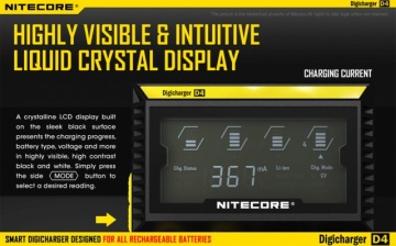 Nitecore Digicharger D4 (Inteligentni digitalni punjač za sve tipove baterija)