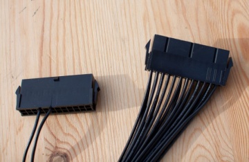 Dual PSU 24 Pin ATX Extension Splitter Cable (30cm)