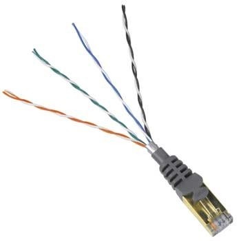 Hama CAT 5e Gigabit Network STP Cable 0.5m (gold-plated, shielded, grey)