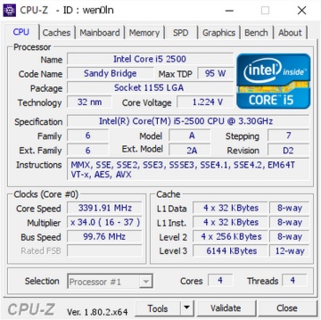 Intel Core i5-2500 Komplet