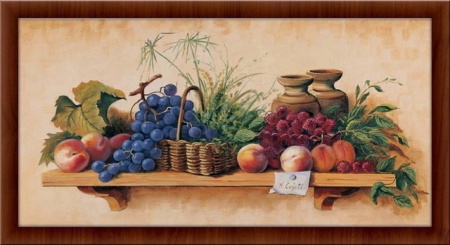 Mrtva priroda 2, uramljena slika 20 x 50 cm