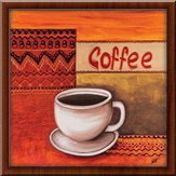 Coffee, uramljena slika 30x30cm
