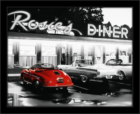 Restoran Rosies, uramljena slika