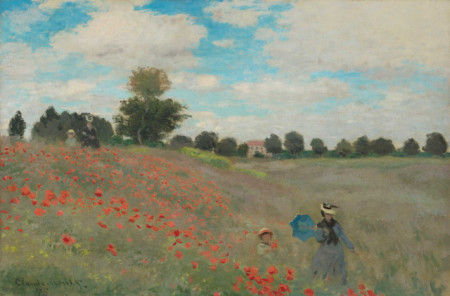 Claude Monet, Poppies At Argenteuil (1873.) uramljena slika 50x70cm