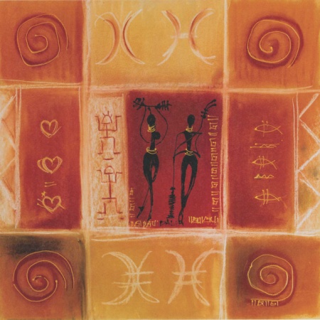Malaika, uramljena slika 70x70cm