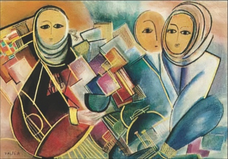 Pippets 1, uramljena slika 56x71cm