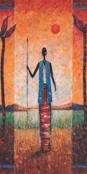 Bapotto, uramljena slika 50 x 100 cm