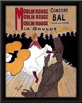 Moulin rouge, uramlljena slika
