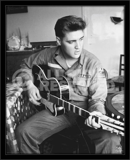 Elvis Prisli, uramljena slika