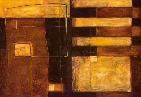 Geometric, uramljena slika 60x80cm