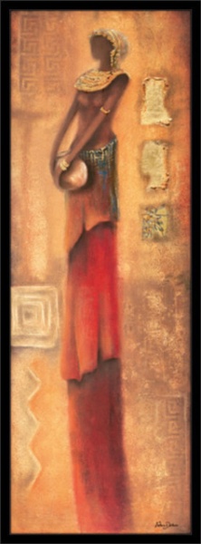 Lepotica orijenta, uramljena slika 35x100cm